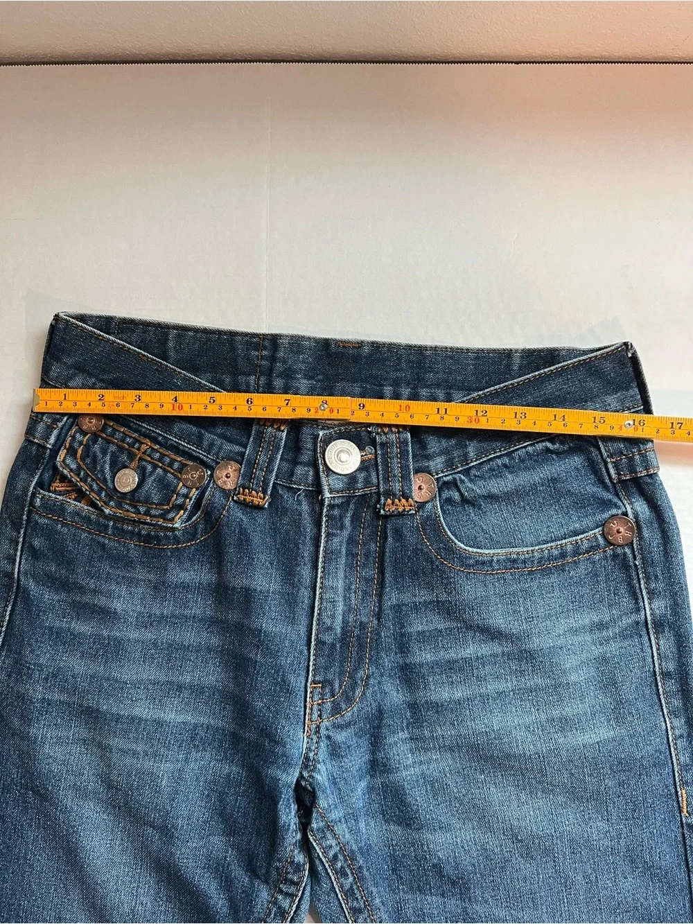 True Religion Joey Super T Bootcut Mens Jeans Size 30x33 Medium Wash USA